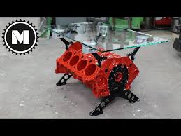 30 diy engine coffee tablessince it's hard for most people to fit an entire car in your living room, a better way to show off your refined taste in. Stolik Z Silnika V8 Budowa Youtube