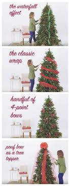 How To Video 5 Ways To Use Ribbon On Your Christmas Tree My Kirklands Blog Ribbon On Christmas Tree Christmas Tree Ribbon Garland Christmas Tree Themes