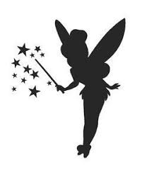 Plantilla De Tinkerbell Silueta De Hadas Siluetas Disney Campanilla Dibujo