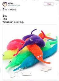 Worm On Strnig Worms Memes Plushies