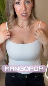 Amazon.com: MANGOPOP Women's Cami Thong Bodysuit Double Lined Square Neck  Backless Body Suit Adjustable Spaghetti Strap Tops Black XS : Clothing,  Shoes & Jewelry