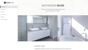 Smartdraw is the easiest way to design a bathroom. This Free Bathroom Remodel Proposal Template Won 23m Of Business