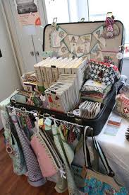 A Bit Too Much Product Packed Into This Small Space But Luggage Is A Good Craft Show Prop Idea Flohmarktstand Marktstand Design Handarbeit Stand Ausstellung