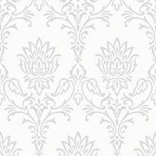 Tilebar.com sells floral tiles in many different designs and patterns. Rasch Blumendamastmuster Tapete Metallic Glitter 304305