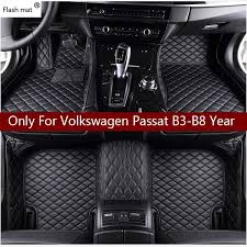 Flash Mat Leather Car Floor Mats For Volkswagen Vw Passat B3 B4 B5 B6 B7 B8 2000 2018 Custom Foot Pads Automobile Carpet Cover Bestcaritems Car Floor Mats Vw Passat Car Mats