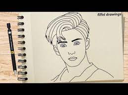 You don't have to draw it to perfection, simply sketch it out and you could even use some coloring on it to make it look appealing. Easy Drawing Pencil Drawing Drawing Boy How To Draw A Person Drawing Tutorial Easy Youtube
