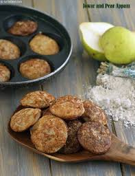 Jowar And Pear Appam Healthy South Indian Snack Recipe Recipe Indian Snacks South Indian Snacks South Indian Snacks Recipes