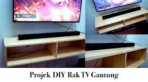 Rak besi ini terdiri atas 3 susun, dengan setiap daun meja terbuat dari bahan serat kayu. Membuat Rak Tv Gantung Diy Vlog 187 Youtube