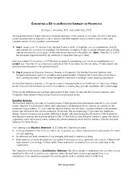 cv to an executive summary.pdf