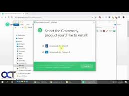 Installing And Using The Grammarly Add In For Microsoft Office Youtube