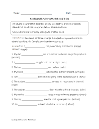 These adverb activities will liven up any classroom. Adverbs Worksheets Spelling With Adverbs Worksheets