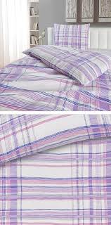 Weisse Bettwasche Mit Lila Streifen 140x200 Bettwasche Weisse Bettwasche Bett