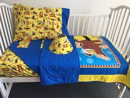 Curious George Fabric Boutique Crib Nursery By Littleangelslinens Curious George Bedroom Toddler Bed Set Crib Sets