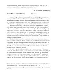 It is a 12 hours rotating schedule. Pdf Monsanto A Checkered History