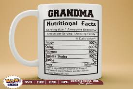Download Grandma Nutrition Facts Svg Nutritional Graphic By Wowsvgstudio Creative Fabrica