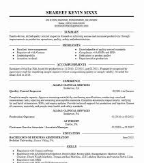 Quality Control Inspector Resume Example Livecareer