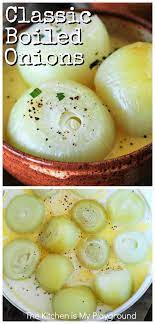 Pour hot vegetable broth over egg yolk. Boiled Onions The Kitchen Is My Playground