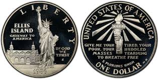 1986 s 50c statue of liberty dcam proof modern silver and