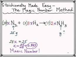 Stoichiometry Made Easy The Magic Number Method Youtube