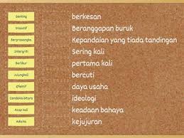 Ujian pemahaman bahasa malaysia tahun 4 sjk. Kosa Kata Tahun 3 Sumber Pengajaran