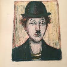 Buy August Frey Signed Lithograph Famous Swiss Artist Portrait of a  Gentleman Online in India