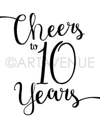 We've got something for everyone, from the sentimental spouse to the couple who prefers practicality. Black And White Chic Printables Cheers To 10 Years Party Etsy In 2021 Party Signs 10th Anniversary Idea Anniversary Party Themes