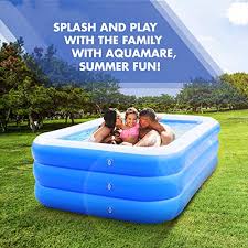 Check spelling or type a new query. Inflatable Pool For Adults Kids Family Kiddie Swimming Pool Blow Up Rectangular Large Above Ground Pool Floats For Lounging Outdoors Backyard For Baby Use W Water Slide Sprinkler Splash Pad Pricepulse