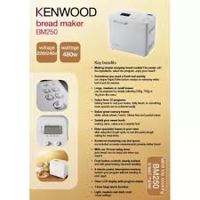 Download manuals & user guides for 30 devices offered by kenwood in bread maker devices category. Kenwood Bread Maker Bm250 Shopee Malaysia