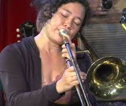 Shaye also a very good Trombone player. It seems whatever instrument she  plays, and I have heard her play about five. Either it's the cornet or the  Piano or the Violin or