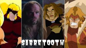 Evolution of Sabretooth in movies and cartoons - YouTube