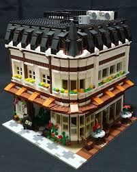 Check Out The Original Post By Rei Lego For Lots Of Interior Detail Pics Of This Cafe Building Lego Legoarchitecture L Lego Architecture Lego Lego House