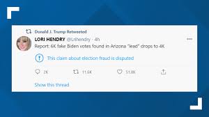 No 6 000 Fake Votes For Biden Were Not Found In Arizona Kcentv Com