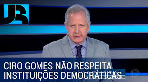 Recebemos no roda viva, em 1999, ciro gomes. Augusto Nunes Ciro Gomes Nao Respeita Instituicoes Democraticas Youtube