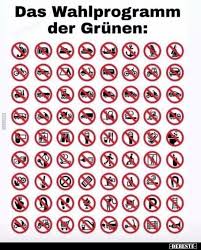 Er läßt uns all das genießen, was „früh, also als allererstes aus der erde. Das Wahlprogramm Der Grunen Lustige Bilder Spruche Witze Echt Lustig