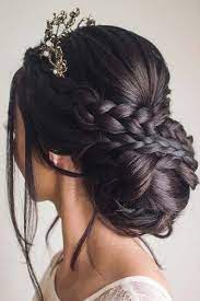 Inspiring Swept Back Wedding Hairstyles For Any Bride Lovehairstyles Quince Hairstyles Hair Styles Thick Hair Styles