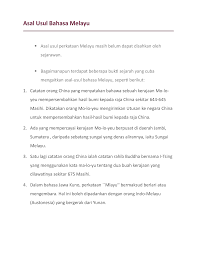 Salasilah dari mana datangnya dodol? Asal Usul Bahasa Melayu Studocu