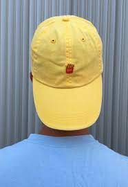 French Fries Dad Cap Yellow Fast Food Man Woman Handmade Ganga Shop Asos Marketplace Dad Fashion Dad Caps Cap
