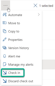 I want to know if i can endorse a check which says in the. Check Out Check In Or Discard Changes To Files In A Sharepoint Library Office Support