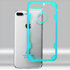 Apple Iphone 8 Plus Transparent Clear Transparent Light Blue Chali Freestyle Hybrid Case Cover Cellphonecases Com