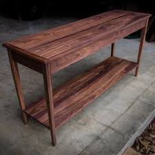 Shaker Style Console Table In Solid Walnut Vermont Bound Handcrafted Table Solid Wood Table Shaker Style