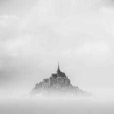 Mont Saint Michel By Andy Lee Blackandwhite Photography Minimal Black And White Photographs Photography English Artists