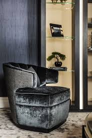 Gibbs Occasional Accent Chair A Luxury Blue Velvet Armchair With A Modern Design Featuring A Small Chair For Bedroom Sofa And Chair Company Occasional Chairs