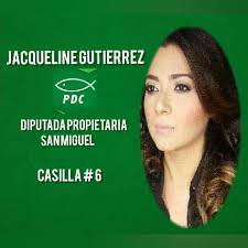 Jacqueline Gutiérrez Diputada Propietaria PDC Casilla 6