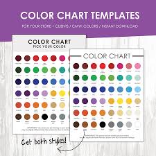 Download Color Chart Samples Template