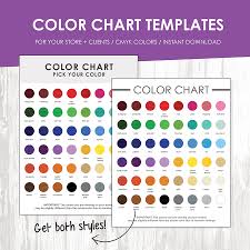 download color chart samples template