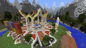 Minecraft maps / 3d art. Professional Hub Spawn Lobby For Minecraft