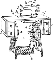 Draw the center of the sewing machine. Sewing Machine In Drawing Peepsburgh