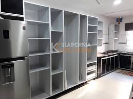 Johor Furniture And Kitchen Cabinet Modern Aluminium Kitchen Cabinet Design In 2020 Aluminum Kitchen Cabinets Kitchen Cabinet Design Aluminium Kitchen