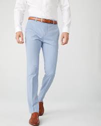 Slim Fit Light Blue Suit Pant Rw Co