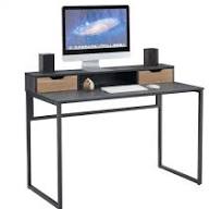 Linsy Black Simple Style Study Writing Table 47Inch Computer ...